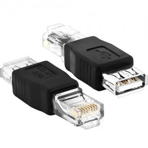 RJ45 / USB Type-A ადაპტერი